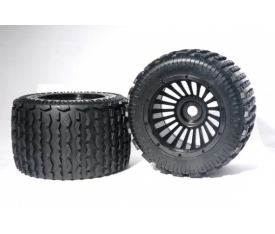 Monster Tyre - Black Wheel Assy 0 Xross Max Tyr