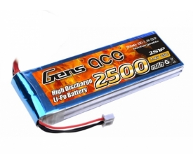 Gens Ace 2500mAh 7.4V 25C 2S1P LiPo Batarya